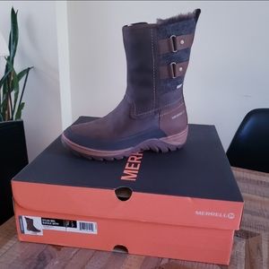 Merrell NIB Sylvia Waterproof Faux Fur Lined Boot - size 8